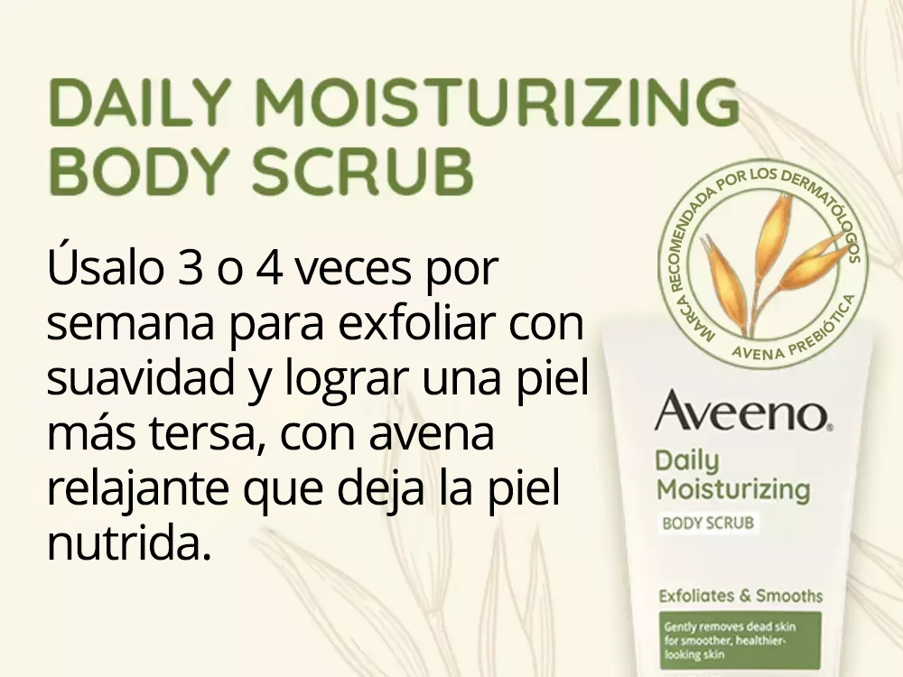 Carrusel 1 de Aveeno Daily Moisturizing Exfoliating Body Scrub