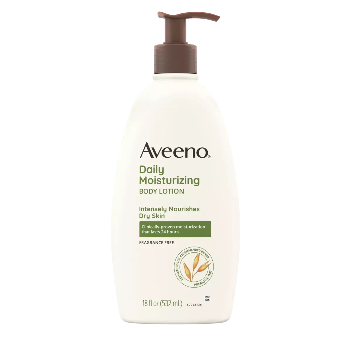 Aveeno Daily Moisturizing Body Lotion with Soothing Oat 18oz Front