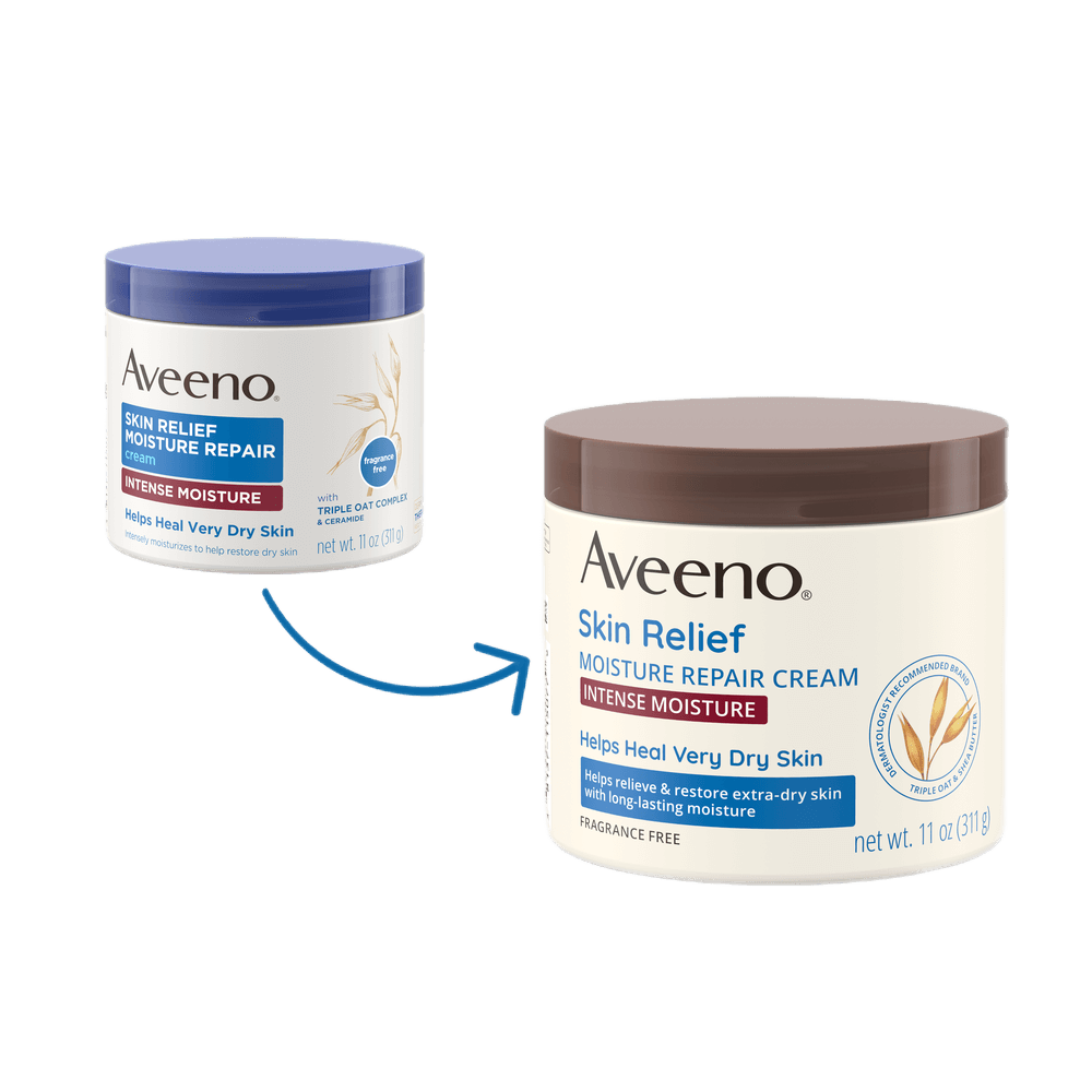 Transición de Aveeno Skin Relief Intense Moisture Cream, Extra-Dry Skin