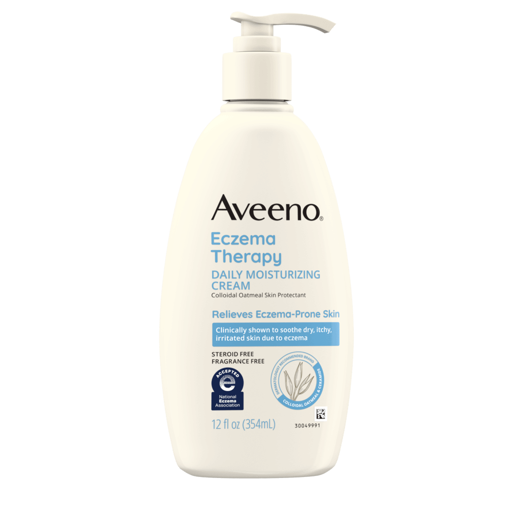 Frente de Aveeno Eczema Therapy Soothing Cream, Steroid-Free