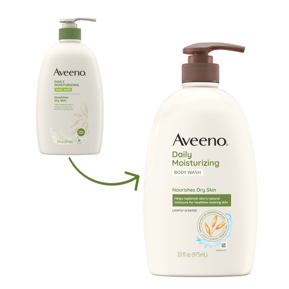 Transición de Aveeno Daily Moisturizing Body Wash with Prebiotic Oat