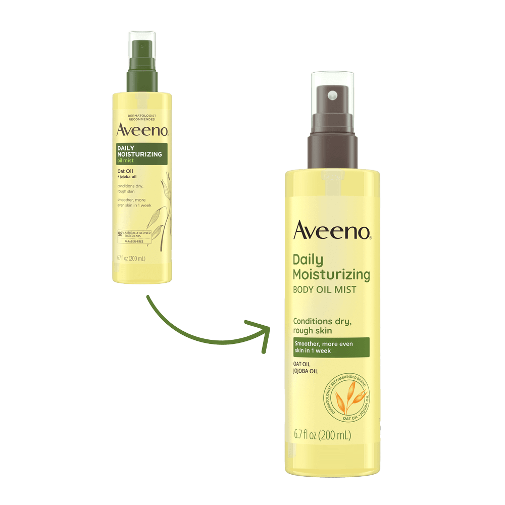 Aveeno Daily Moisturizing Body Oil Mist with Oat Oil Transition