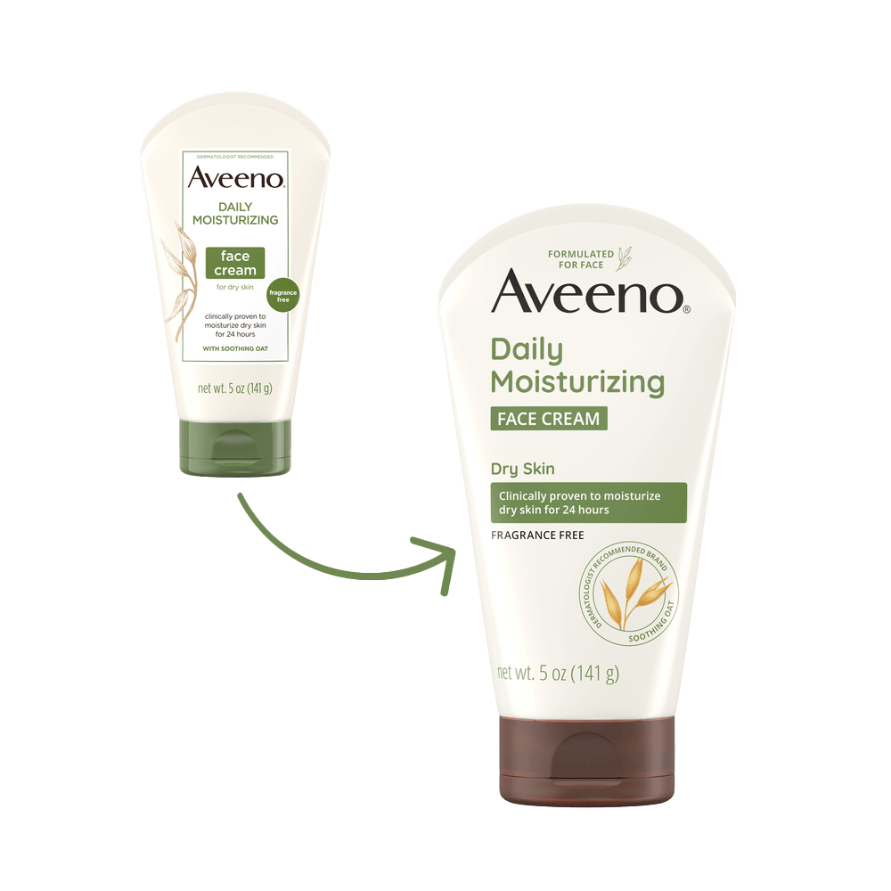 Transición de Aveeno Daily Moisturizing Face Cream for Dry Skin, Oat