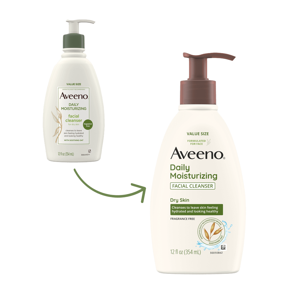 Aveeno Daily Moisturizing Facial Cleanser, Soothing Oat Transition