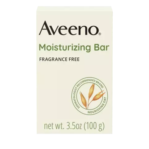 Aveeno Gentle Moisturizing Face Cleansing Bar, Dry Skin, frente