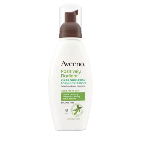 Aveeno Clear Complexion Foaming Facial Cleanser Oil-Free, frente