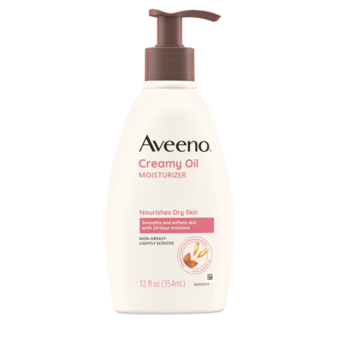 Frente de Aveeno Creamy Oil Body Moisturizer for Dry Skin
