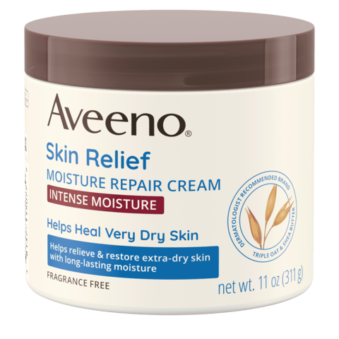 Frente de Aveeno Skin Relief Intense Moisture Cream, Extra-Dry Skin
