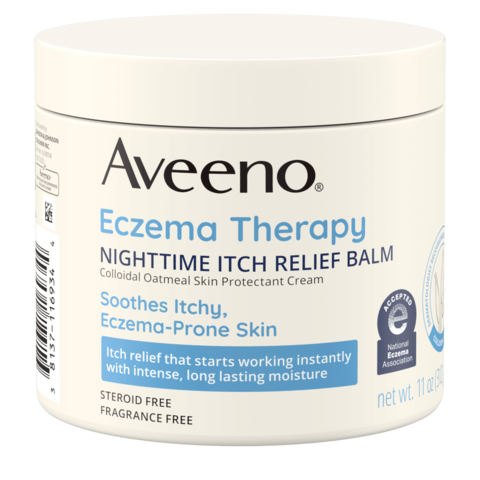 Frente de Aveeno Eczema Therapy Nighttime Itch Relief Balm