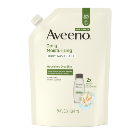Frente de repuesto de Aveeno Daily Moisturizing Body Wash, Soothing Oat